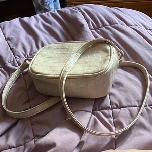 Elegant Cream Crossbody Bag